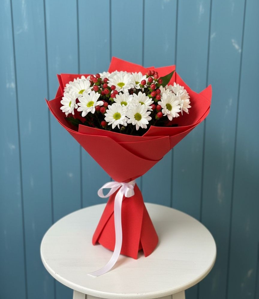 Букет цветов из: Хризантемы в Дроздово