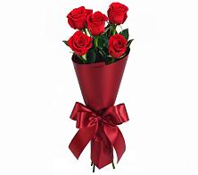 Букет 5 Красных роз Эдлесс Лав в Дроздово