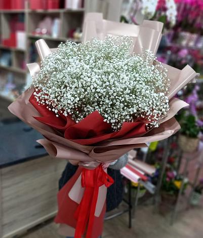 Букет цветов из: Гипсофила в Дроздово