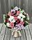 Букет цветов из: Альстромерии, Гвоздики, Розы и Хризантемы в Дроздово