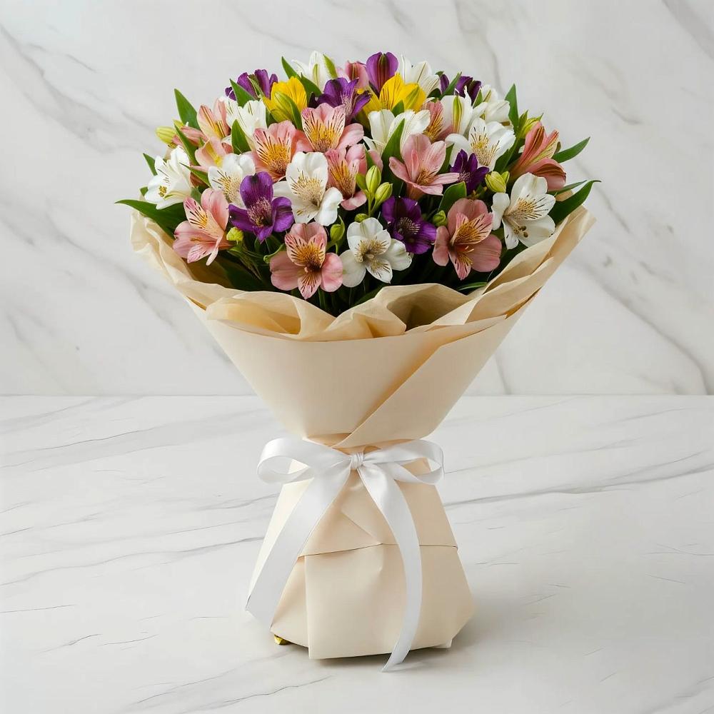 Букет цветов из: Альстромерии в Дроздово