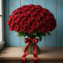 Букет Красные розы Блэк Меджик в Дроздово