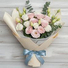 Букет цветов из:  Лизиантусы в Дроздово