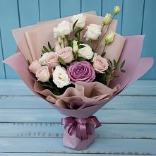 Букет цветов из:  Розы и Лизиантусы #REPLACE_PRED# Дроздово