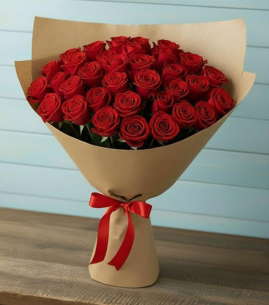 Букет Красные розы Милано в Дроздово