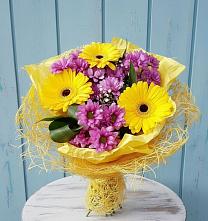 Букет цветов из:  Хризантемы и Герберы в Дроздово