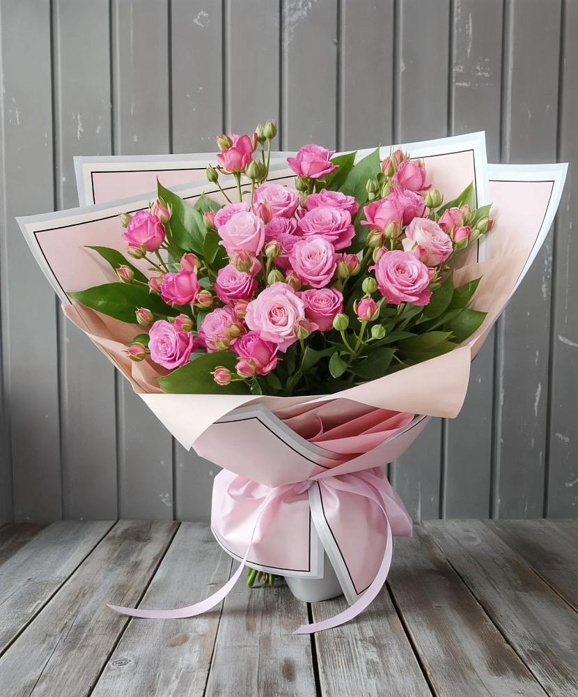 Букет Розовый кустик в Дроздово