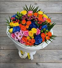 Букет цветов из:  Розы и Хризантемы в Дроздово