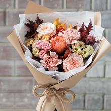 Букет цветов из:  Гвоздики, Хризантемы и Розы в Дроздово