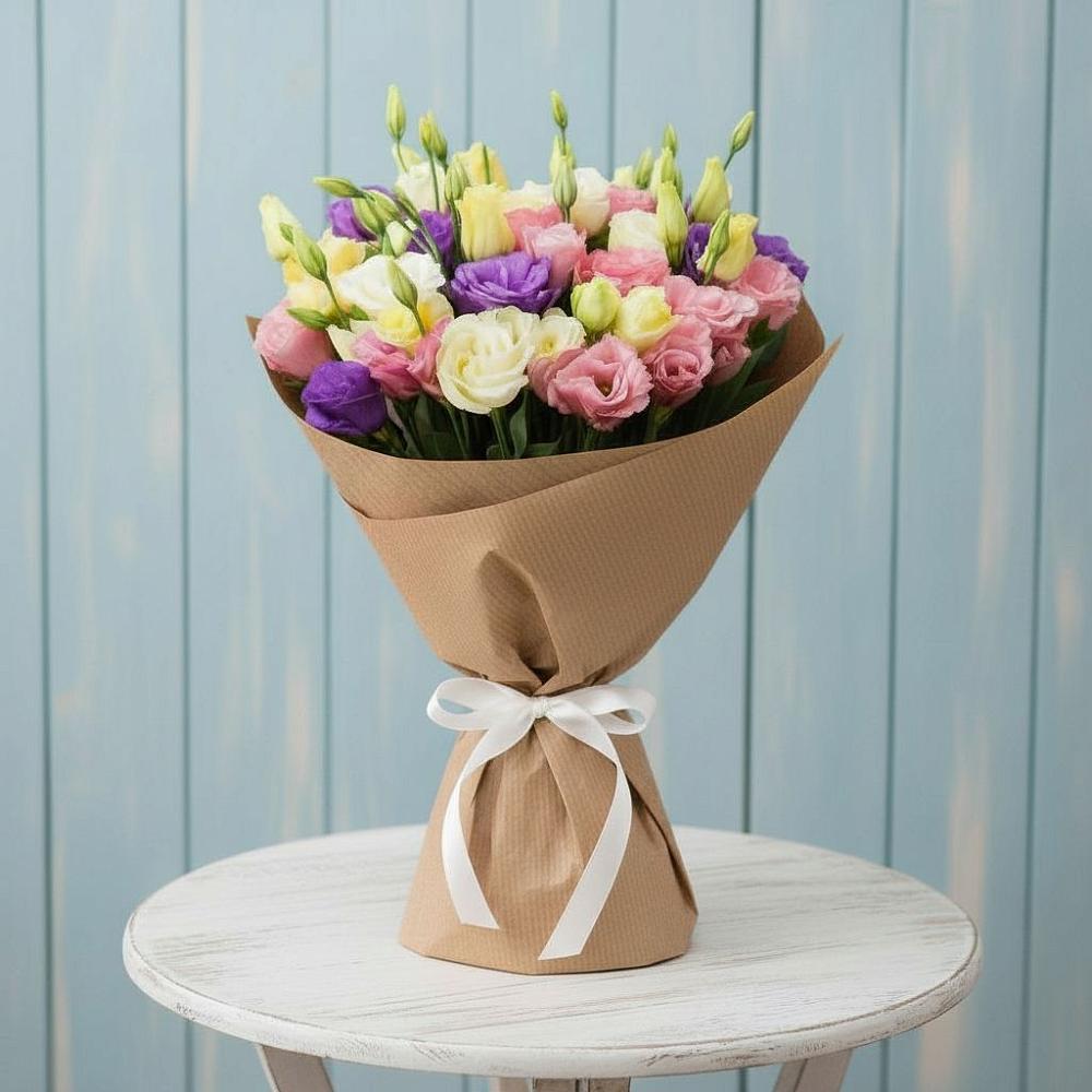 Букет цветов из: Лизиантусы в Дроздово