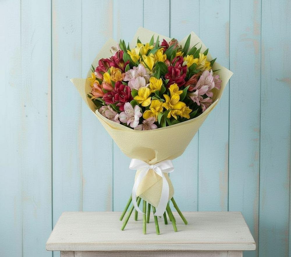 Букет цветов из: Альстромерии в Дроздово