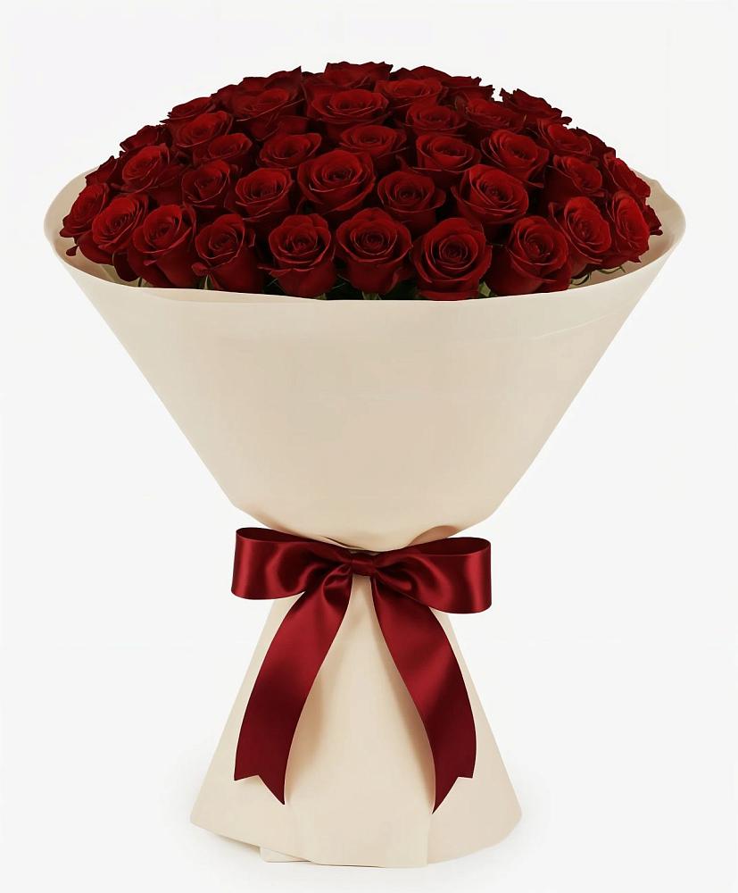 Букет 101 Бордовая роза Блэк Бакарра в Дроздово