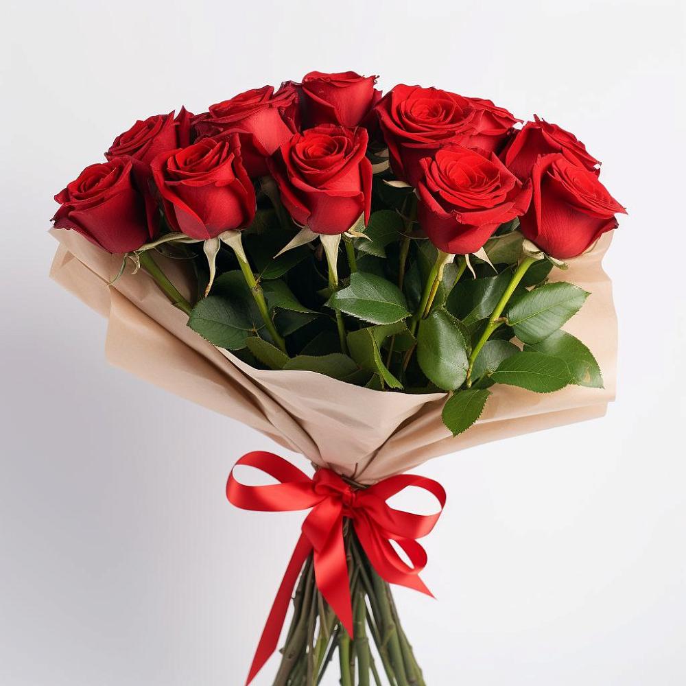 Букет 11 Красных роз Эдлесс Лав в Дроздово